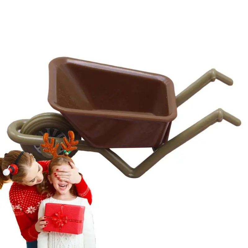 Mini Carriola Decor Miniatura Carriola Giocattolo Miniatura Casa Delle Bambole Fata Giardino Simulazione Fattoria Carrello Carriola Per Giardino