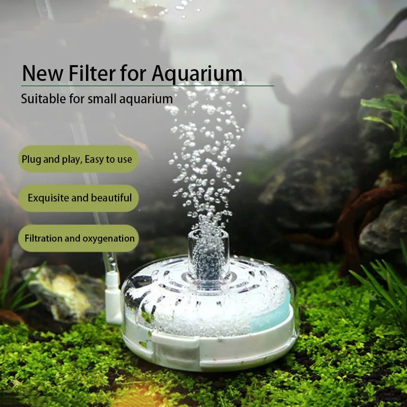Novo aquário redondo tanque de peixes filtro transparente bioquímico  esponja filtro aquário água filtro biológico - AliExpress