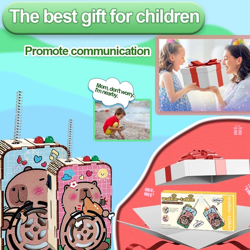 Walkie Talkies for Kids,Toys for 3-6 Year Old Boys Girls,Decent Range 2 Way Radio Toy Gifts for 5-8 Year Old Boys Girls,Christma 2