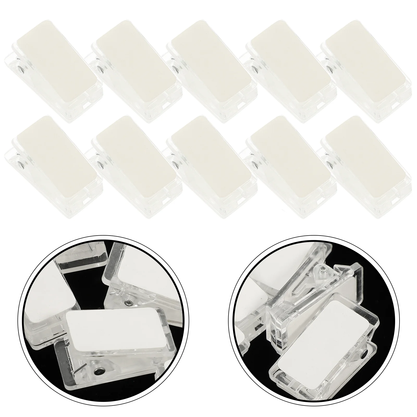 

Adhesive Spring Clip Sticky Clear Self-Adhesive Clips Transparent Wall Tapestry Clips Poster Wall Clip Clear Spring Clip