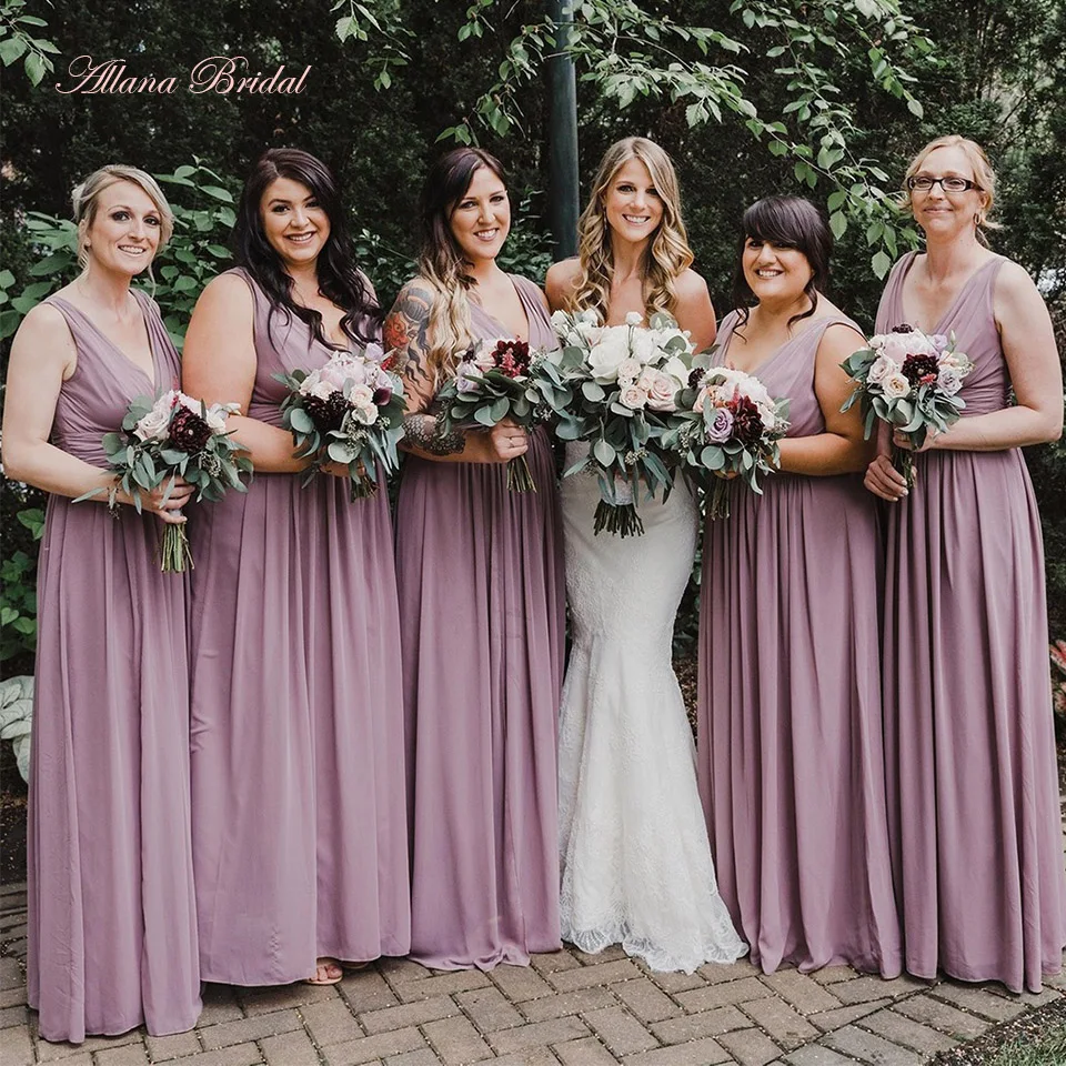 Dusty Rose Bridesmaid Dresses
