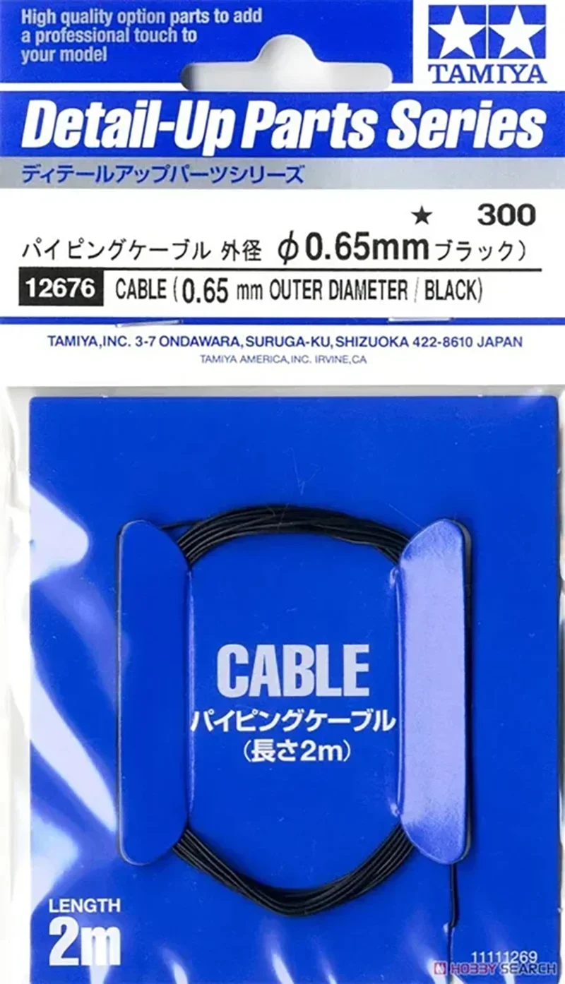 Model Tools Tamiya 12675 12676 12677 12678 Cable Outer Diameter 0.5mm~1.0mm Black for Model Building Hobby Tools
