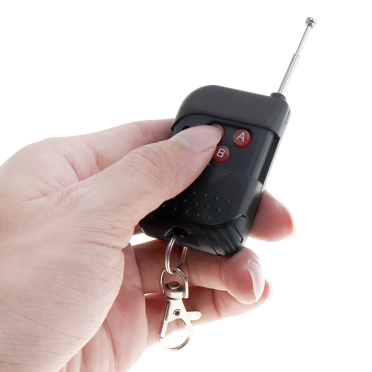 12V 7 Sound Tones Loud Car Warning Alarm Fire Siren Horn 100W Auto Speaker with Black Wireless Remote Controller