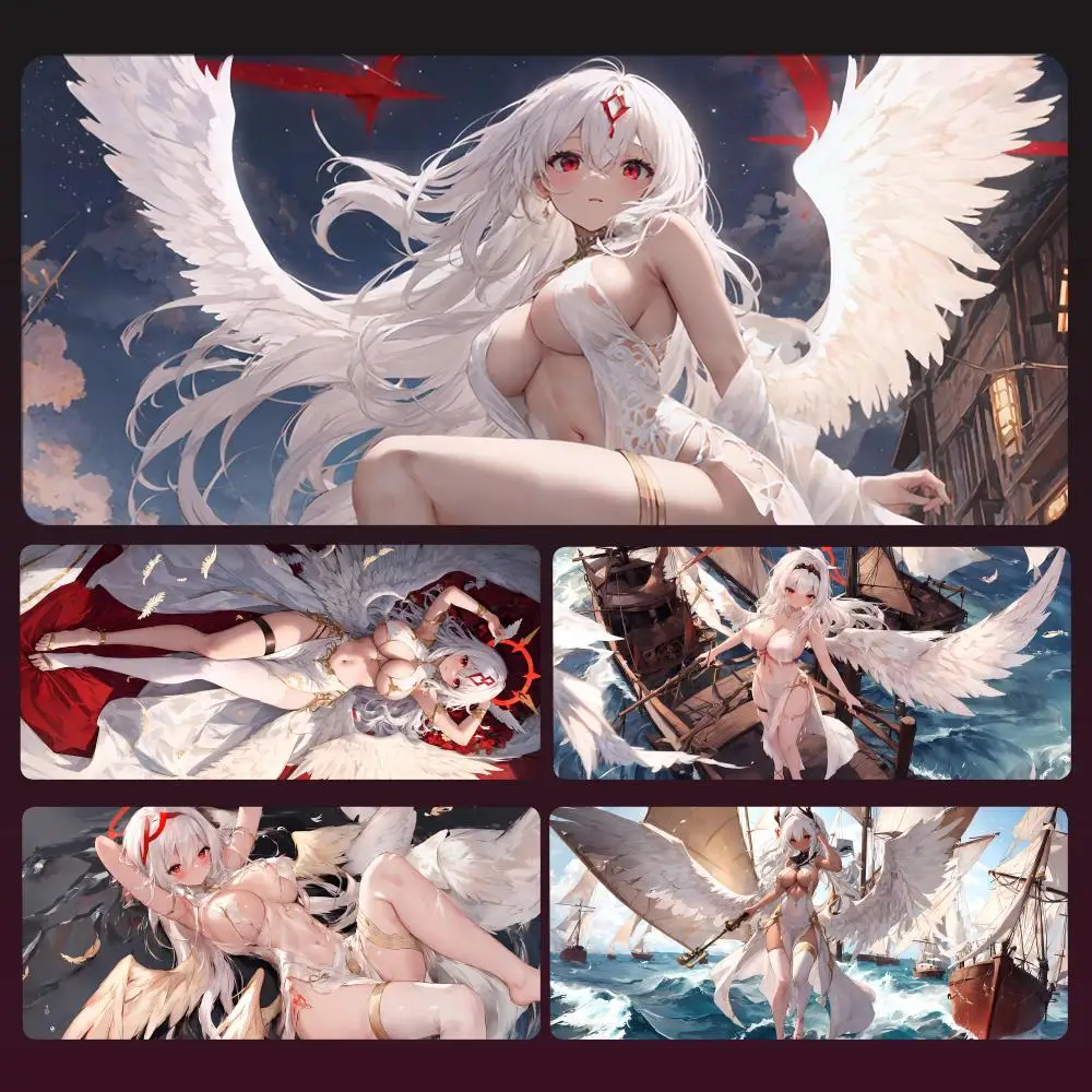 Azur Lane Anime Girl Mousepad Anime Mouse Pad Gamer Desk Gaming Laptop PC Gamer Accessories Mice Keyboards