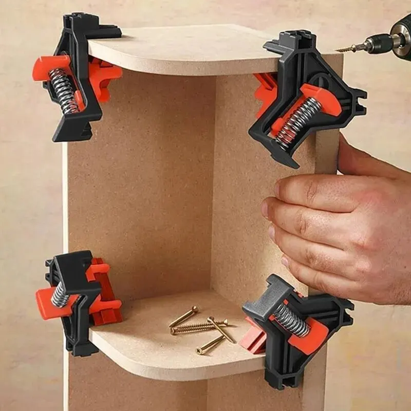 Woodworking Clamps Angle Clamp Tool Set 90 Degrees Fixer for Photo Frame Picture Frame Installation Home Tool