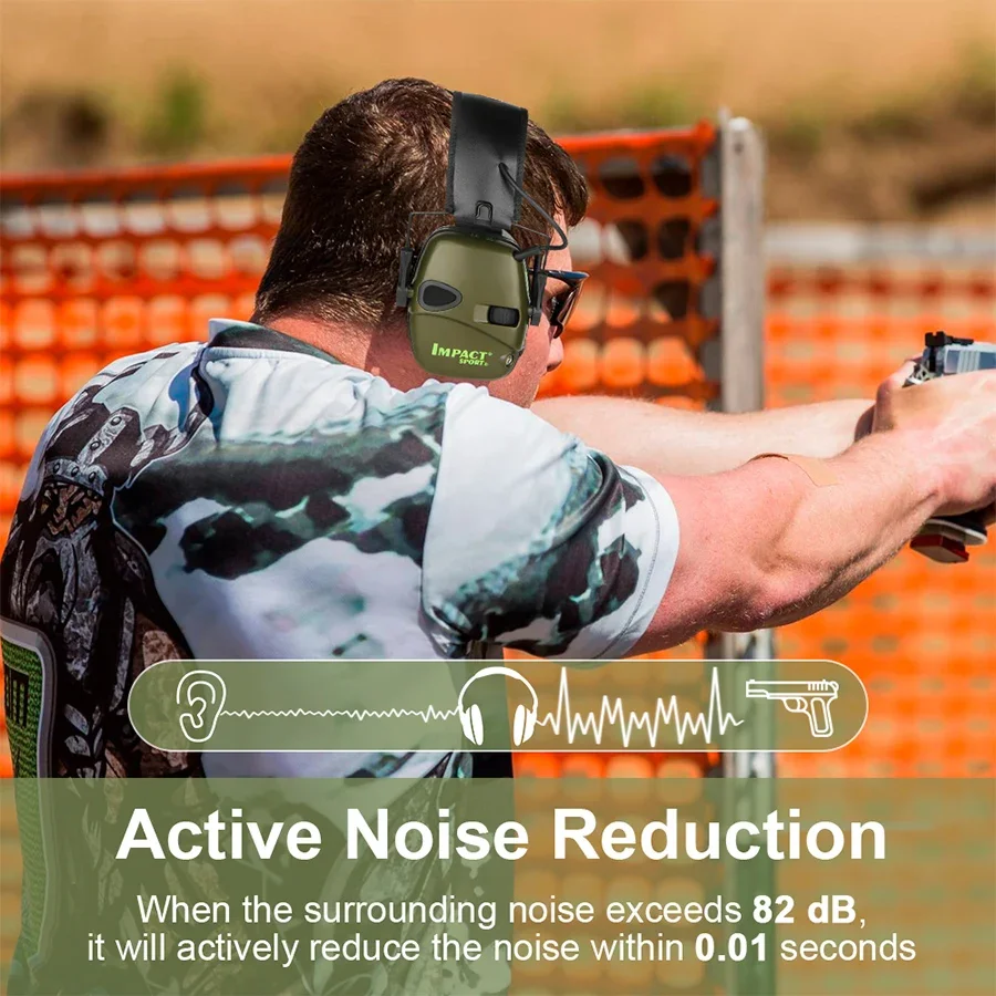 Professional Electronic Shooting Earmuff Outdoor Sports Antinoise Headset Impact Sound Amplification Hunting Ear Protector