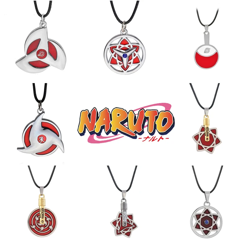 Naruto Logo Necklace Alloy Pendant Jewelry Anime Cosplay Gifts