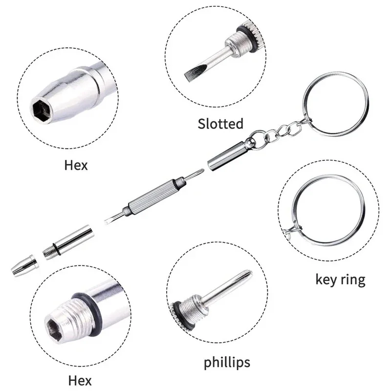 600/1000Pcs Small Screws with Screwdriver Stainless Steel Screws Electronics Nut For Watch Eye Glasses Clock Repair Tool Kit