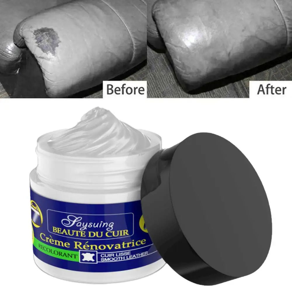 Car Seat Leather Repair Kit Car Seat Leather Restoration Vinyl Repair Kit Auto Scratch Leather Sofa Cracks Seat Car Holes Cream Repair Liquid