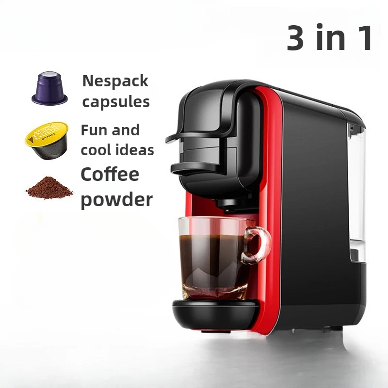 Heatable Italian Capsule Coffee Machine Home Small Office American All-in-one Machine Automatic Coffee 19Bar Pumped