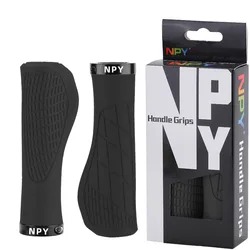 Ergonomic Non-Slip Bicycle Handlebar Grip - Soft Rubber Mountain Bike Cuffs (Black)