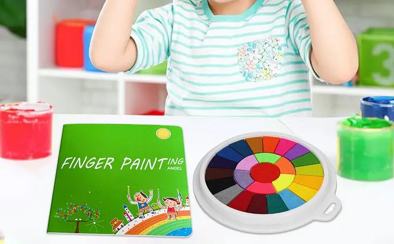 

Kids Washable Finger Paint Kits for Toddlers Safe Non Toxic Children Finger Drawing Toys Kindergarten DIY Art Painting Supplies