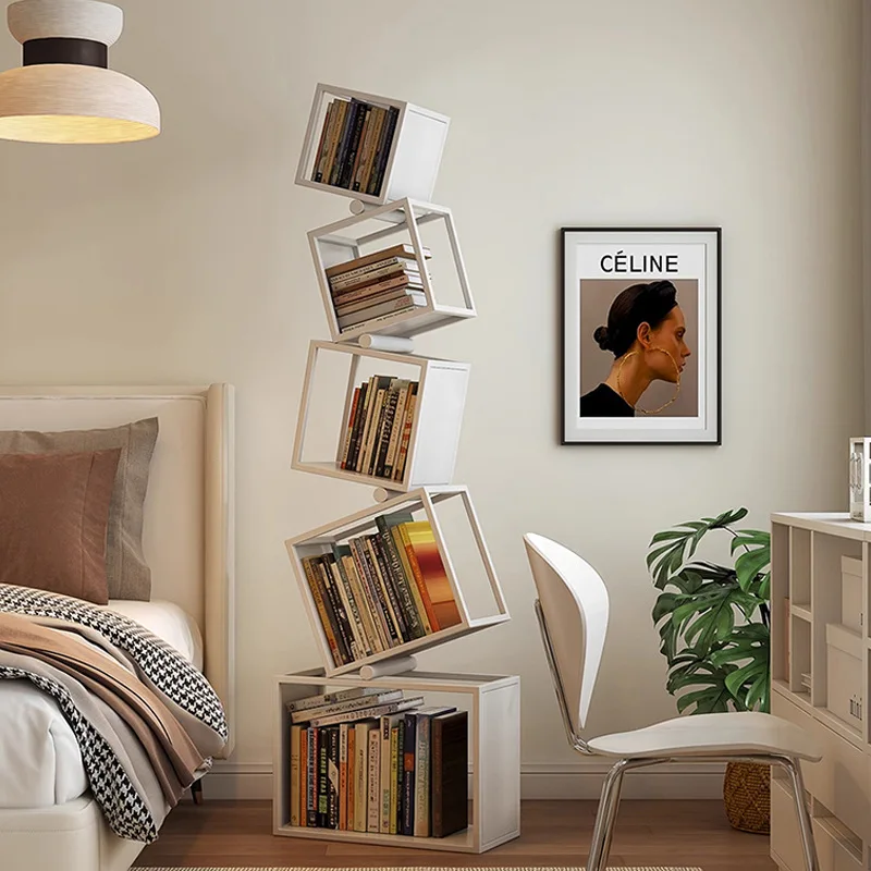 Irregular Corner Vertical Bookshelf Floor To Floor Storage Shelf Minimalist Living Room Iron Corner Bookshelf Home Decoration