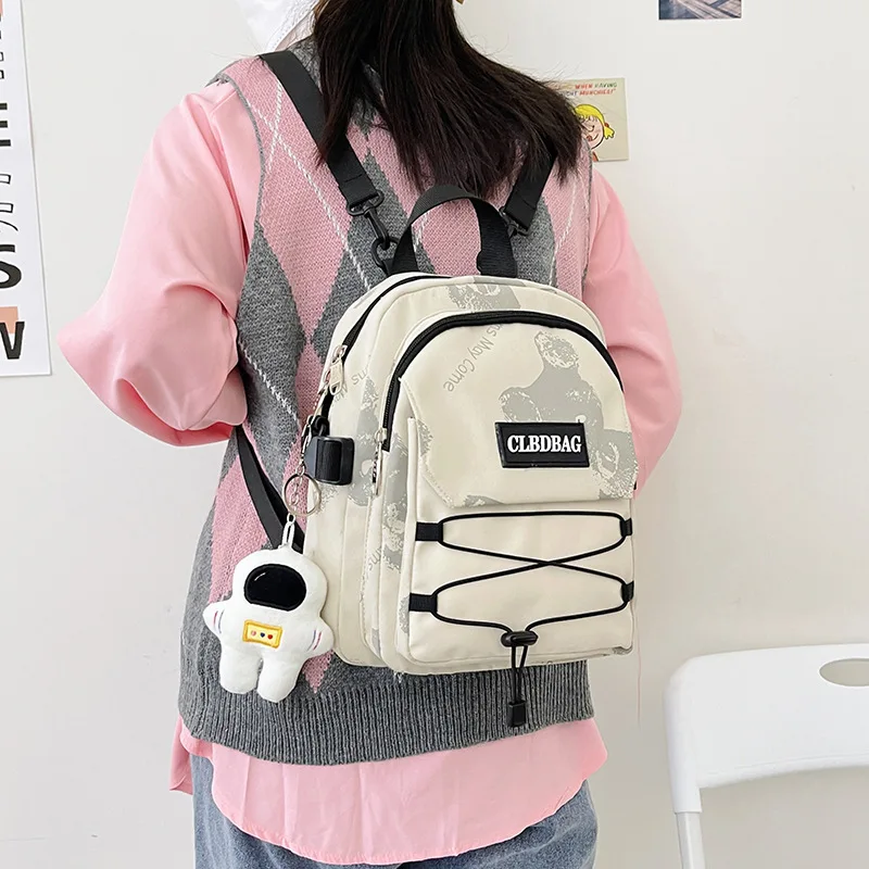 

Travel Bag for Teenagers Girl Schoolbag Female New Fashion Harajuku Junior High School Students Backpack Waterproof Rucksack