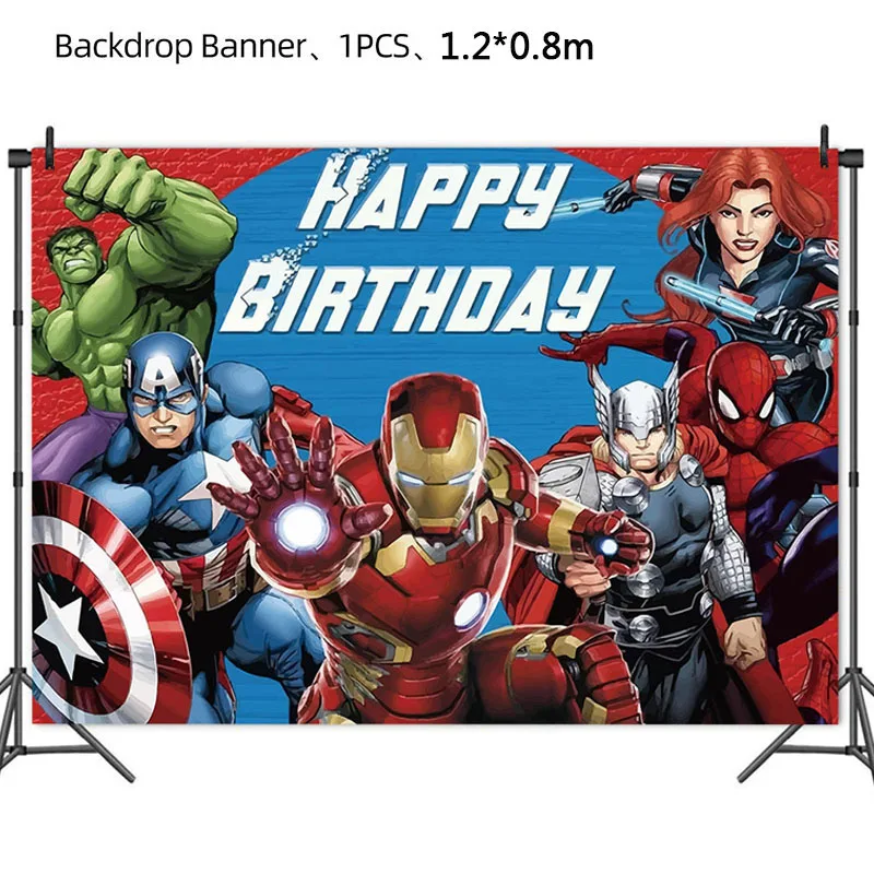 Avengers Happy Birthday Banner