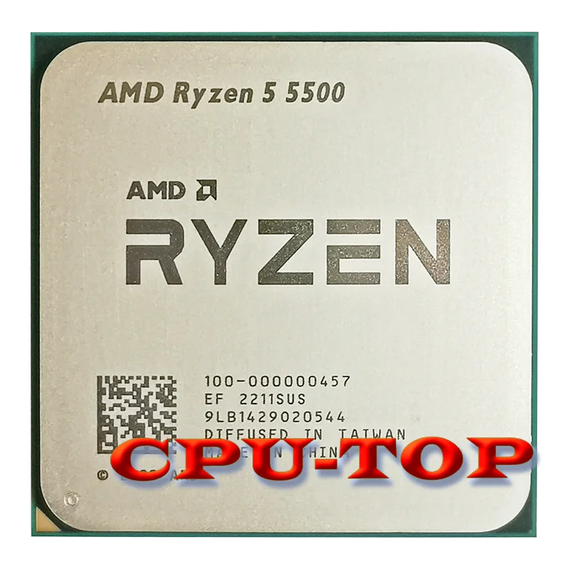 AMD Ryzen 5 5500 R5 5500 3.6 GHz 6-Core 12-Thread CPU Processor 7NM L3=16M 100-000000457 Socket AM4 No Fan cpu socket