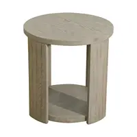 Walnut MDF and Oak Living Room Side Table - Modern Design, Sturdy Construction 2