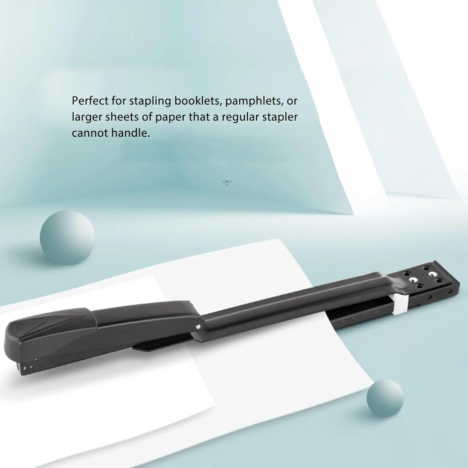 Easily Extendable Stapler, 20-Blade Capacity, Ergonomic Design, Suitable for Home, School, and Office. - 4