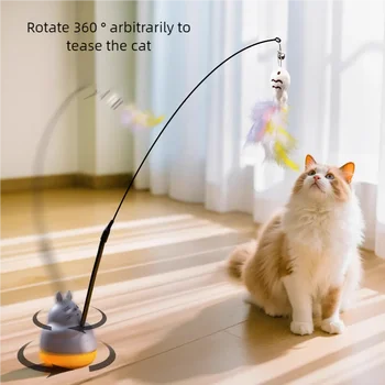 Feather Cat Teaser Wand Toy 1