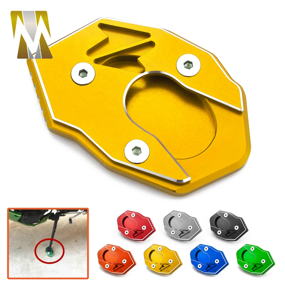 

Kickstand Foot Side Stand Extension Enlarger Pad Plate For Kawasaki Z800 Z900 Z1000\SX ZX6R ER6N ZX-10R ER6F NINJA650R