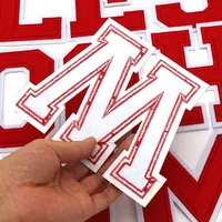 1Pc Big Red Letters Patch 114MM | English Alphabet Iron-On Patch for Clothing, Jackets, Hats, and Bags - Image 4