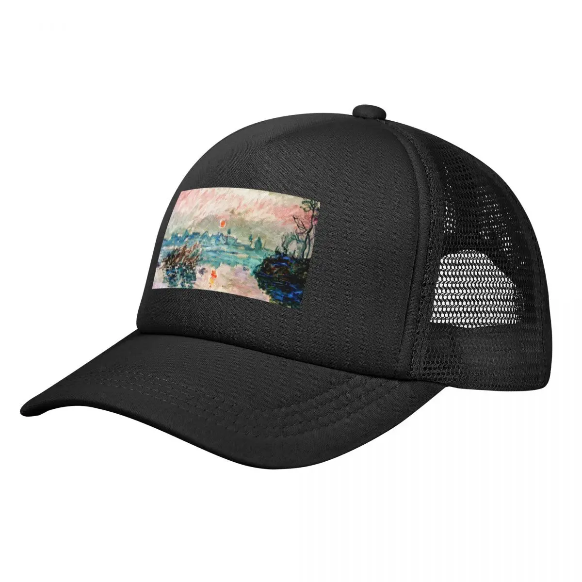 

Claude Monet's 'Soleil couchant sur la Seine à Lavacourt' Baseball Cap Snap Back Hat Beach Bag fashionable Men Caps Women's