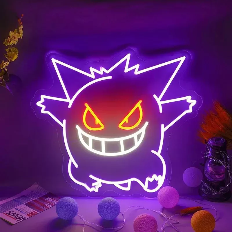 

Japanese Anime Neon Sign Led Light for Kids Teens Bedroom Game Room Animation Monster Led Neon Night Lamp Bar Beer Man Cave Sign