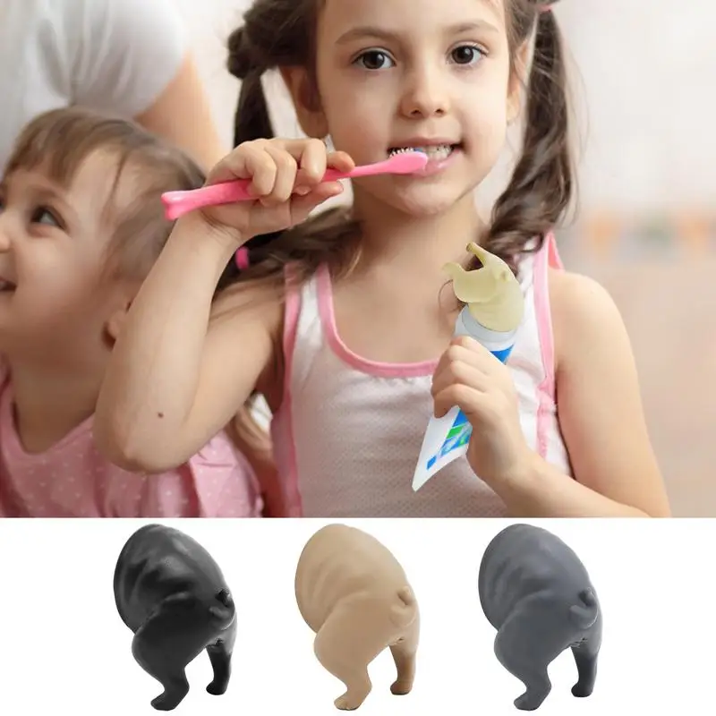 

Pooping Dog Butt Toothpaste Topper Universal Toothpaste Squeezers Bathroom Accessories Toothpaste Dispenser Kids Adults Gadgets