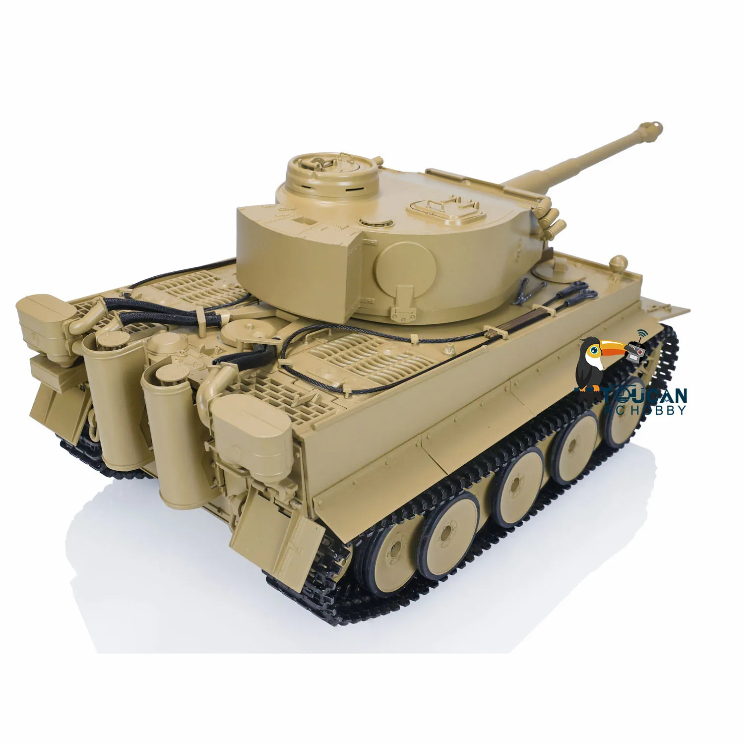 Mato 1/16 Scale RC Metal Tank Tiger I Radio Control Tanks KIT OR RTR Model Infrared Barrel Yellow 1220 Toys TH00648 3