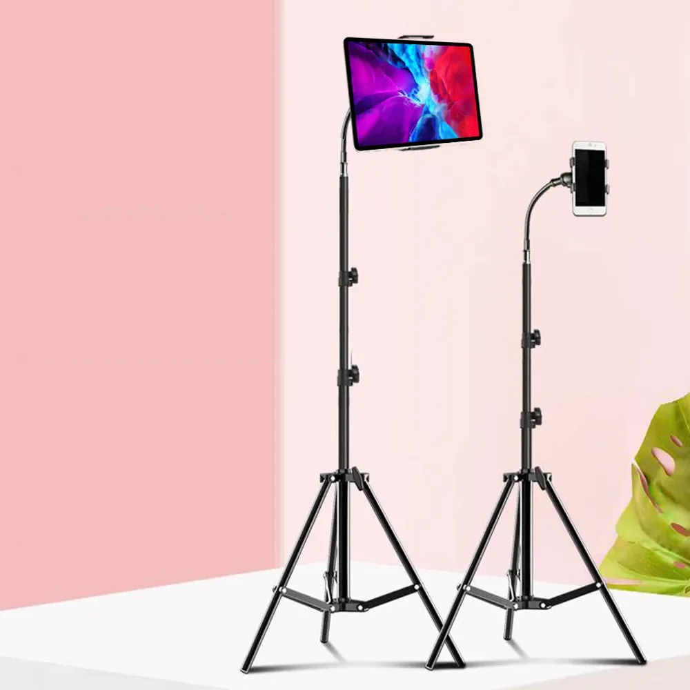 Suporte Ajustável do Assoalho do Tripé da Altura Suporte para Tablet Ipad Pro 11 12.9 ar Montagem do Telefone Móvel para Samsung 1.7m