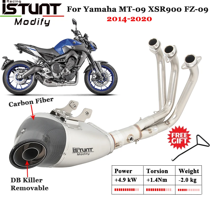 

Выхлопная труба мотоцикла для Yamaha MT09 MT-09 FZ09 FJ09 900 GT 2014-2020