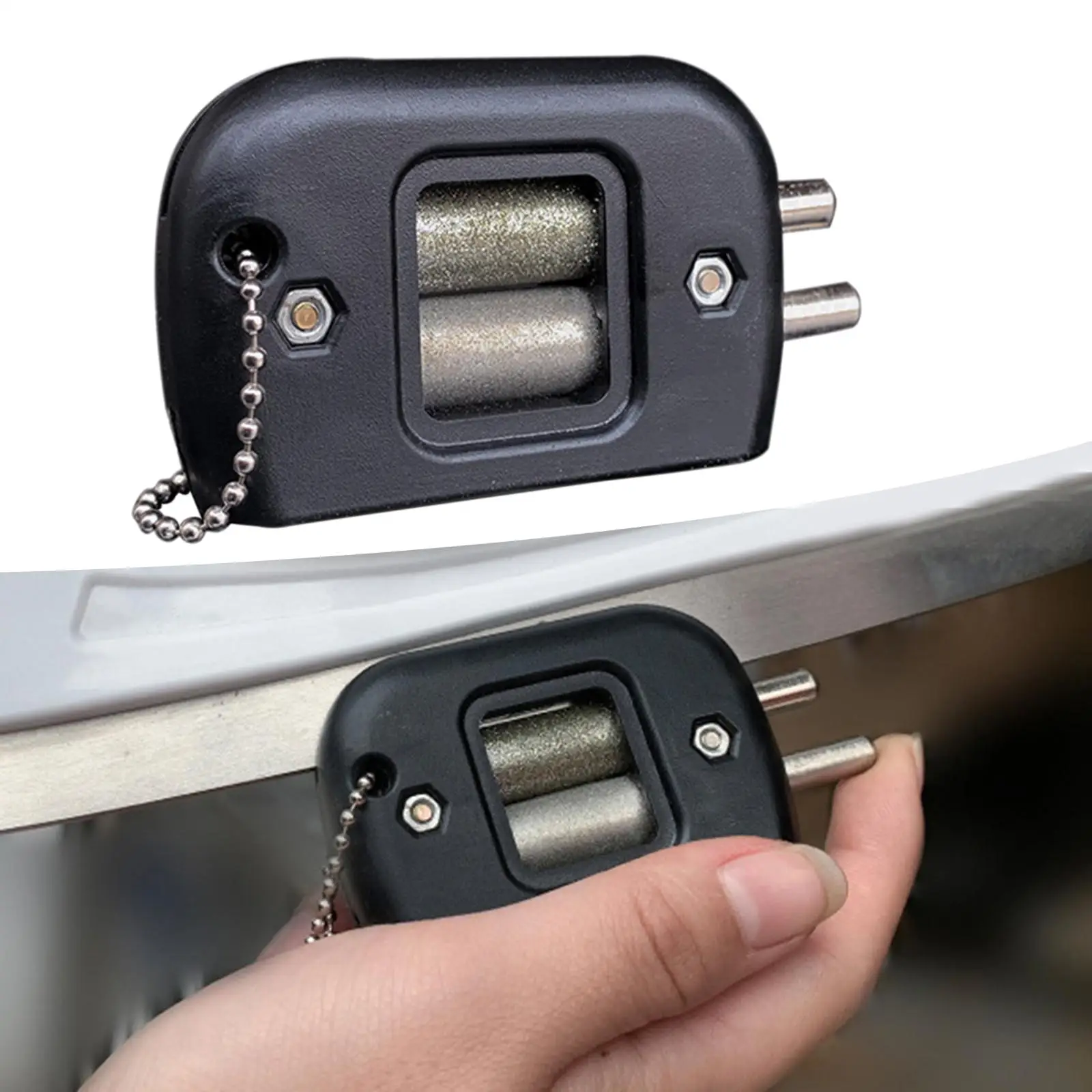 Handheld Ice Skate Blade Sharpener Sharpening Stone Tool Adjustable Portable Wear Resistance Hockey Figure Skating Grindstone inline skate accessories