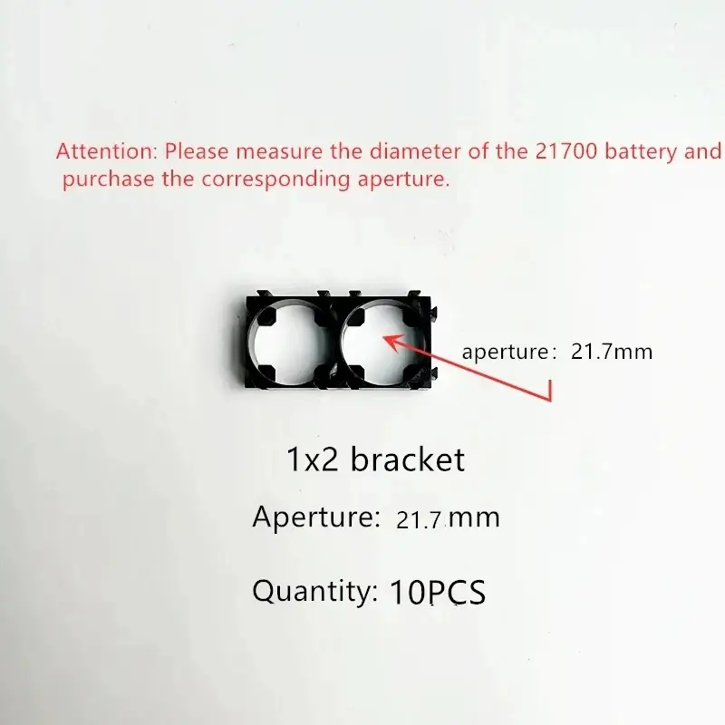 21700 Battery Holder Bracket Cell Safety Anti Vibration Plastic Brackets For 21700 Batteries Diameter 21.2mm And 21.7mm image 11