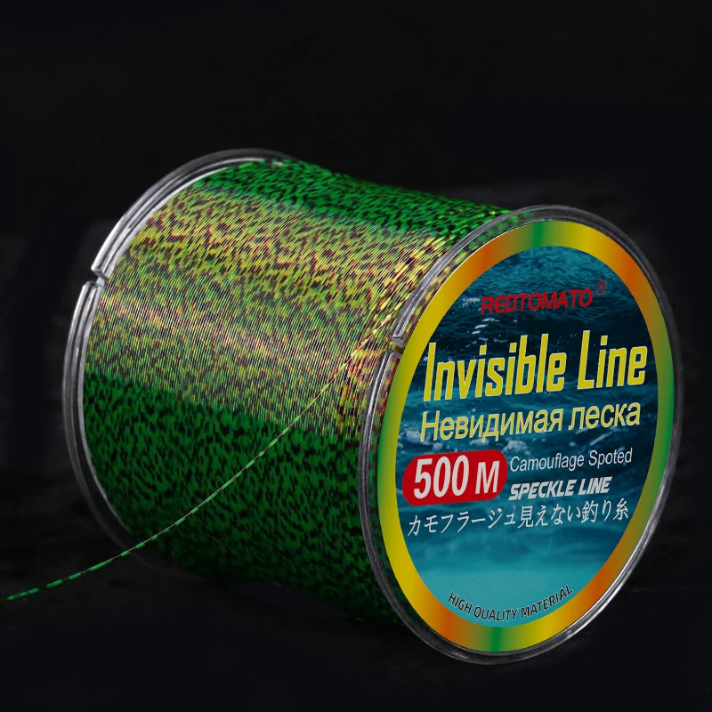 REDTOMATO 500m 3D Unsichtbare Karpfenschnur Nylon Superstark Japanisches Monofilament Fluorcarbon-Beschichtete Angelschnur für Pesca – Detail 7
