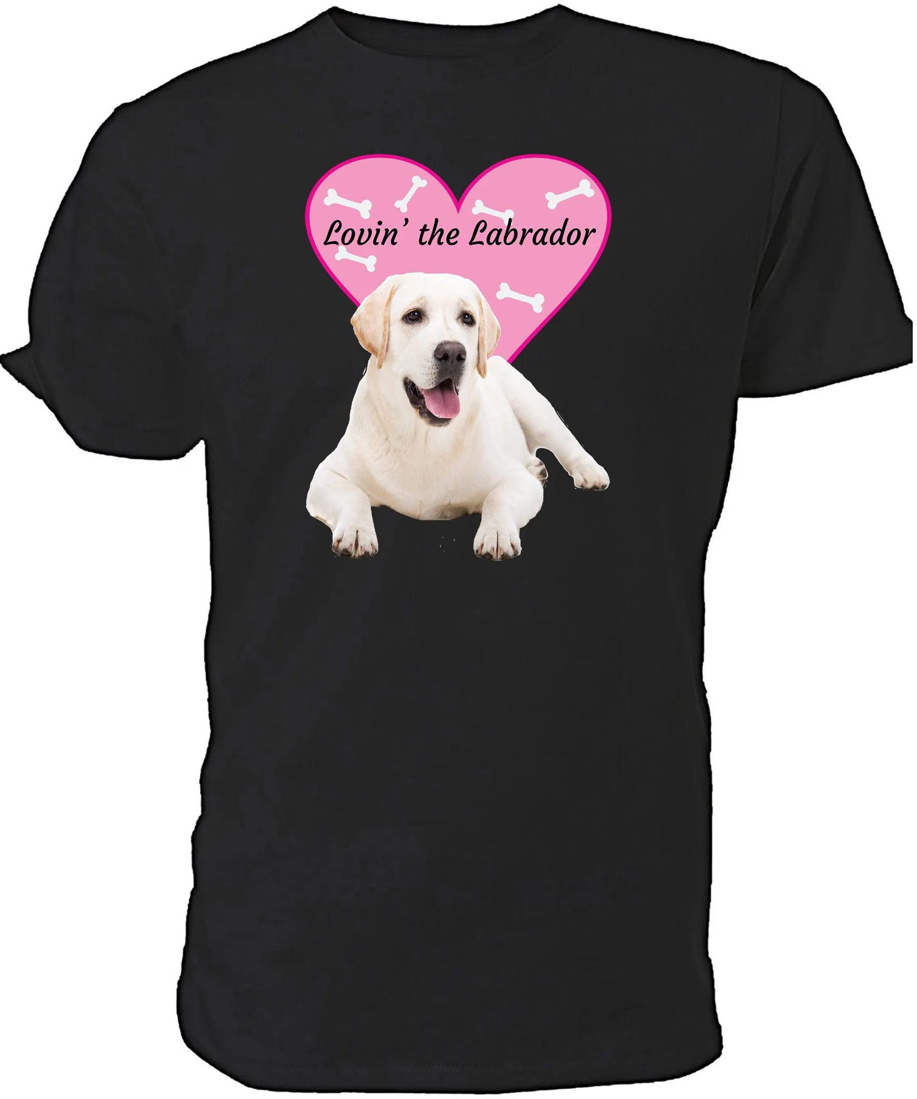 Amore La Maglietta Labrador. Classico Girocollo Corto