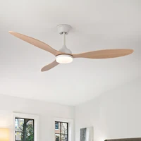 Ventilateur de plafond avec lumière, ventilateur de plafond à profil bas de 25 pouces/42 pouces/52 pouces avec télécommande, pour intérieur et extérieur couvert 2