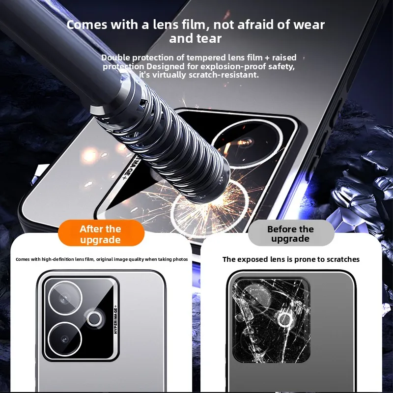 Enhanced Metal Frosted Ultra-Thin Anti-Drop Phone Case Cover