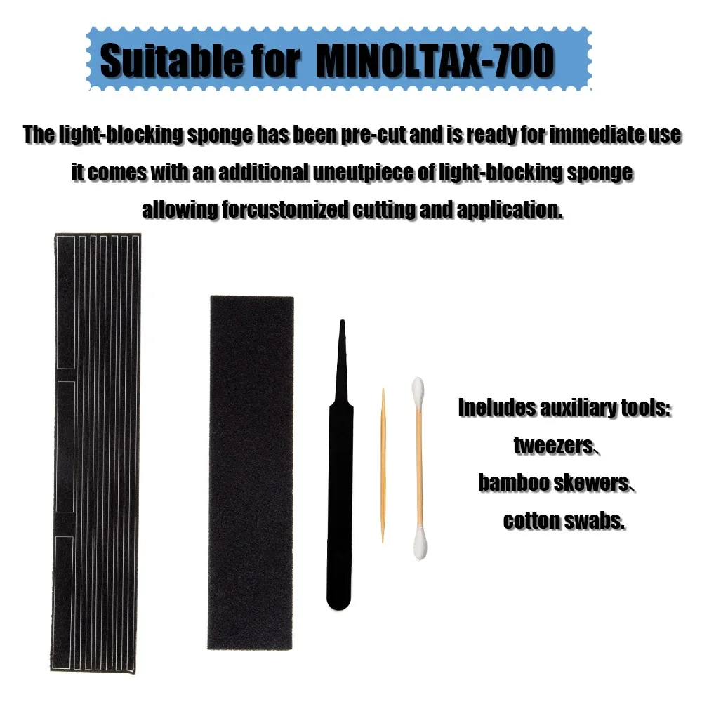 Self Adhesive Light Proof Camera Seal Foam Sponge for Minolta X-700 Custom Repair Kits Accessories