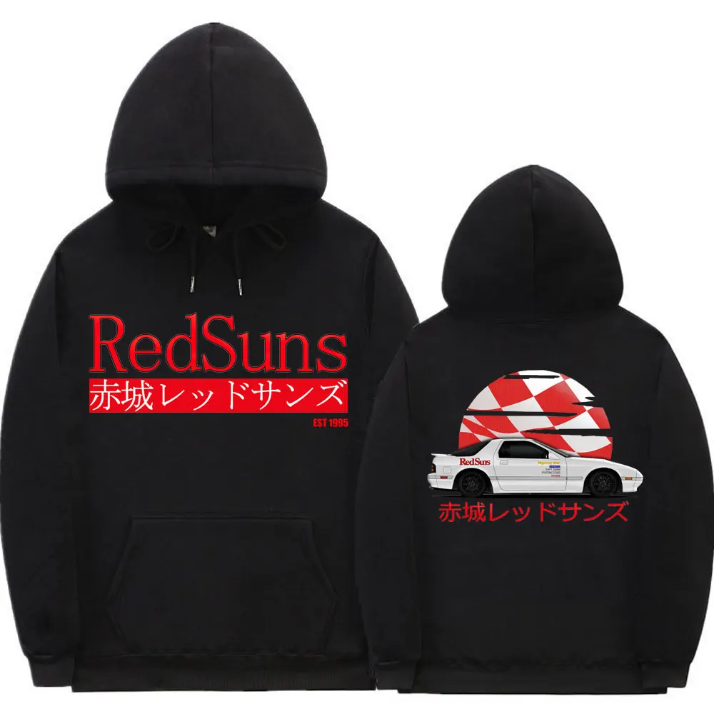 

Толстовка с капюшоном Initial D Drift Akagi RedSuns унисекс тренд JDM Автомобильная культура Толстовка японская аниме AE86 большой Печатный Спортивный кос...