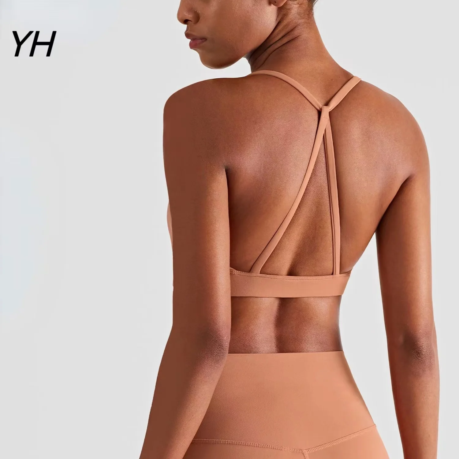 Sports Bra Women High Support Sports Top Push Up Yoga Bra Gym Workout Crop Top Fitness Underwear Running Brassiere Sportswear