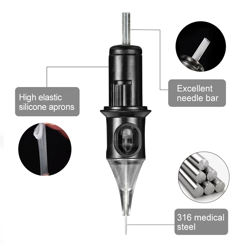Tattoo Machine Kit Digital Screen Tattoo Power Supply Pen Ink Set Permanent Makeup Machine with 5pc Cartridge Needles Set