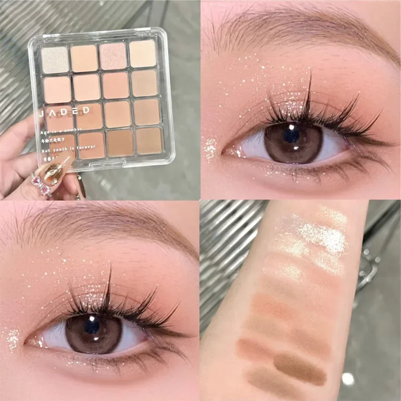 Eye Shadow Palette Matte Pearlescent Sequins Blush Highlighter Korean Cosmetics For Women
