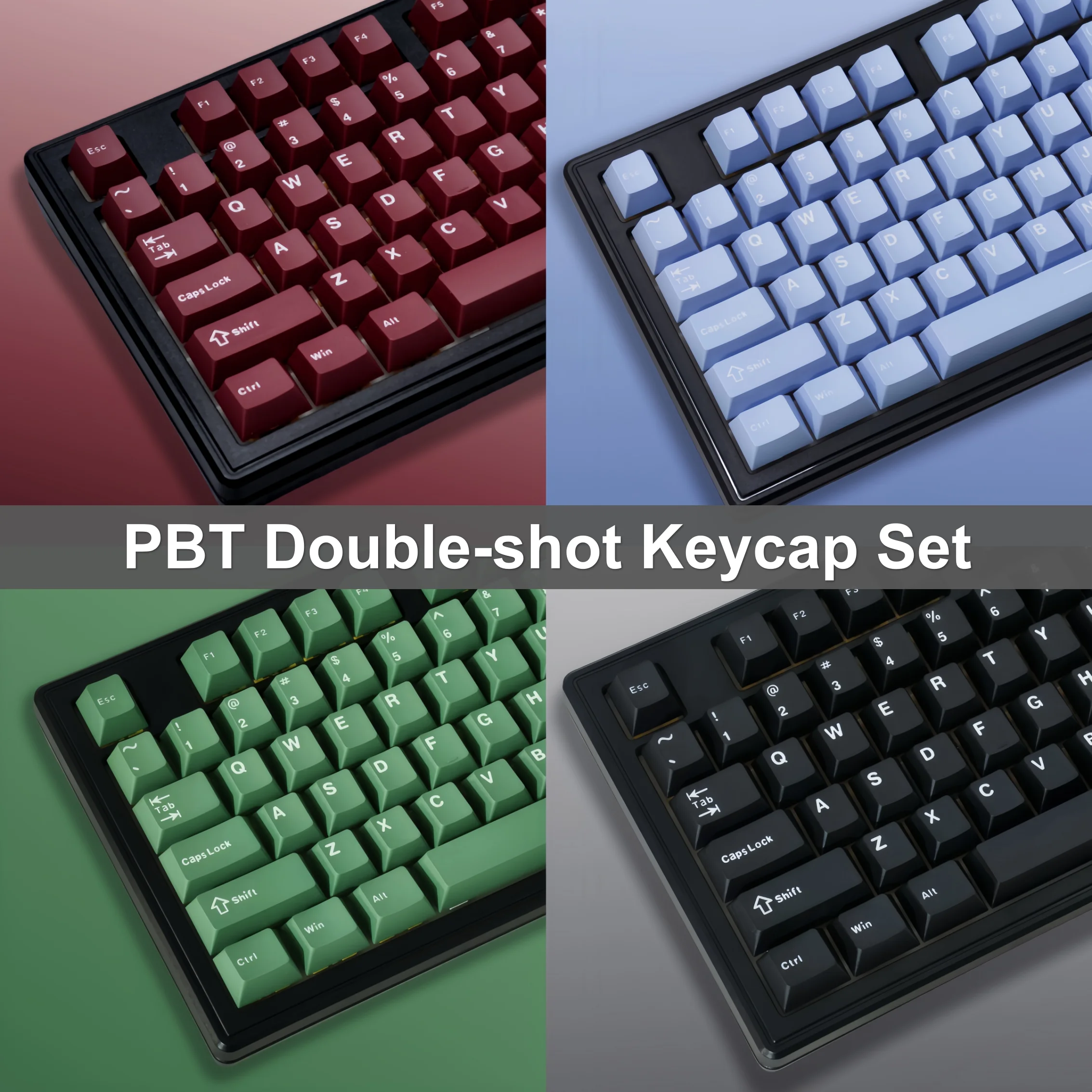 11 Colors PBT Keycaps 126 Keys Cherry Profile Double-shot Legends Keycap Set for Mx Cherry Switch Mechanical Keyboard DIY Kit 2 S996f136751d245f49109e65bf2ab61bdR