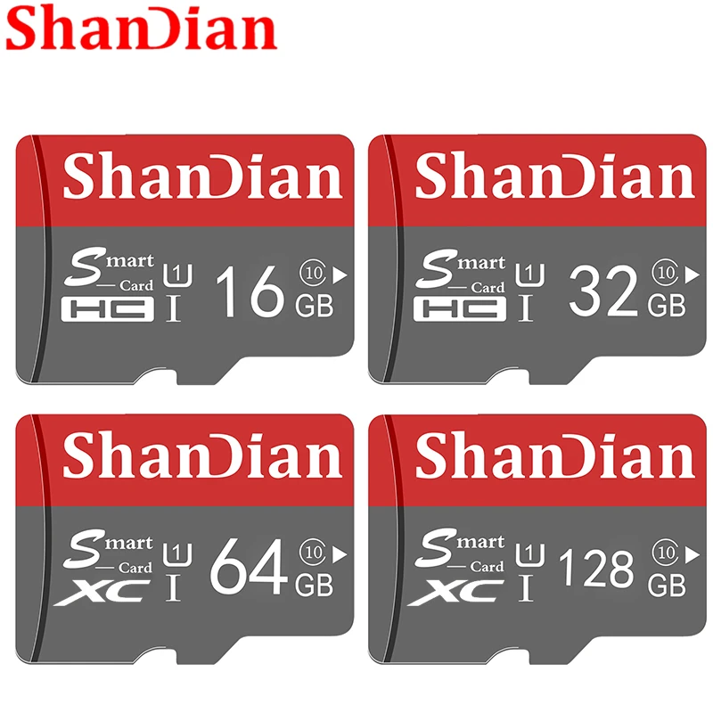 Shandian Smart Sd Card 32Gb Classe Ad Alta Velocità 10 16Gb/64Gb Capacità Reale 128Gb Mini Sd Memory Card Tf Card Per Smartphone