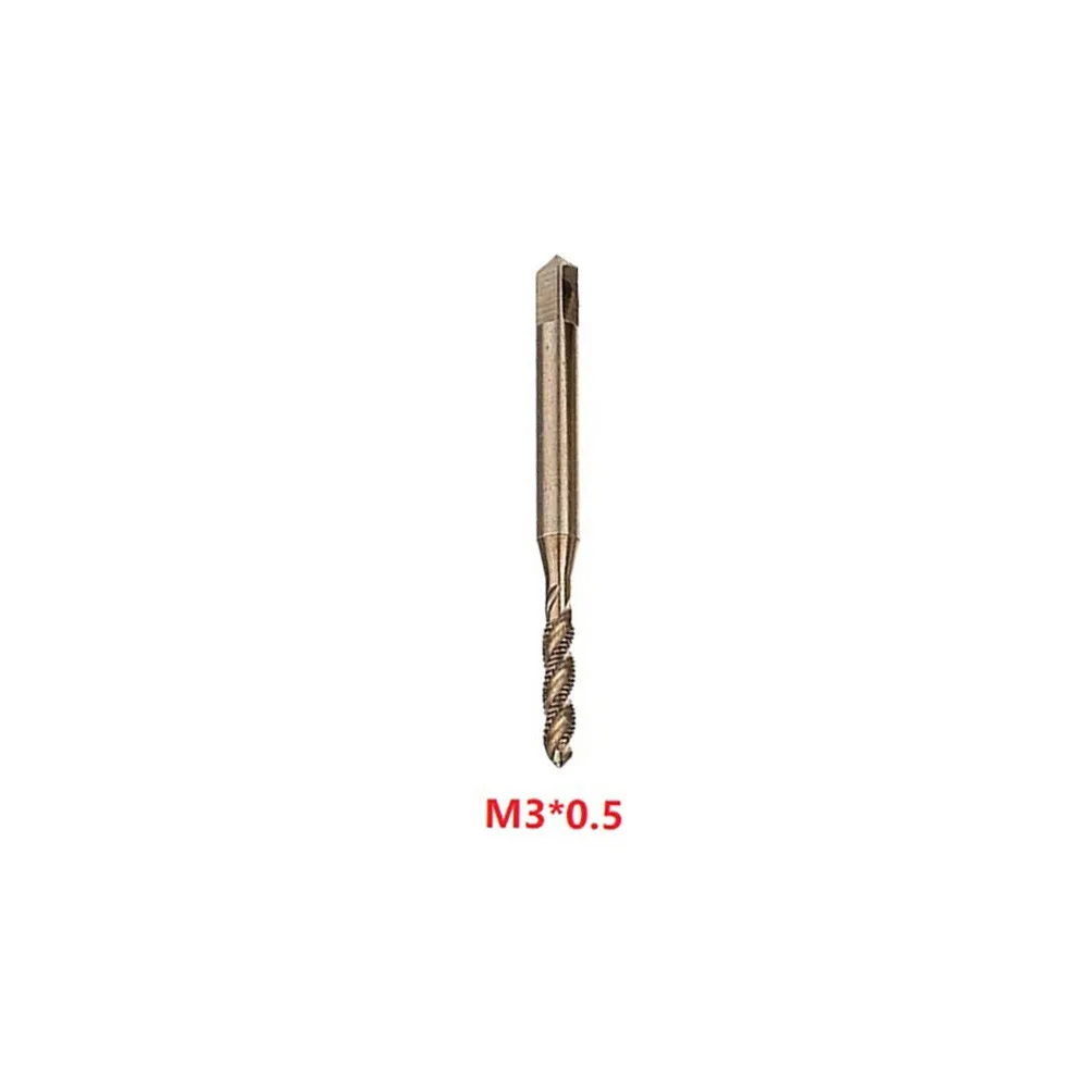 

Cobalt Machine Screw Tap HSS- Co M3-M10 M35 Metric Screw Tap Sprial Flutes Taps Thread Plug Durable High Quality