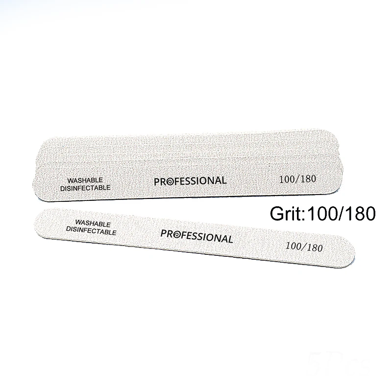 Description Picture 3 of item100Pcs Wooden Nail File Professional Sanding Buffer Files 100/180/240 Double Side For Salon Manicure Pedicure UV Gel Tips Tools