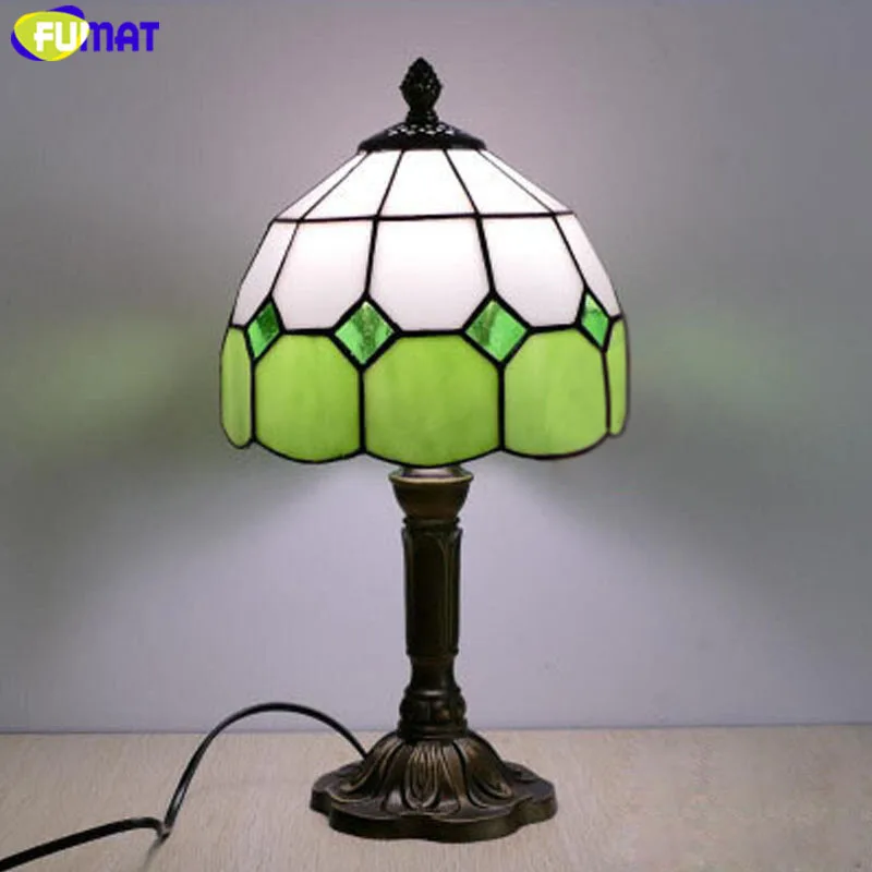 tiffany Stained glass bedside table lamp4