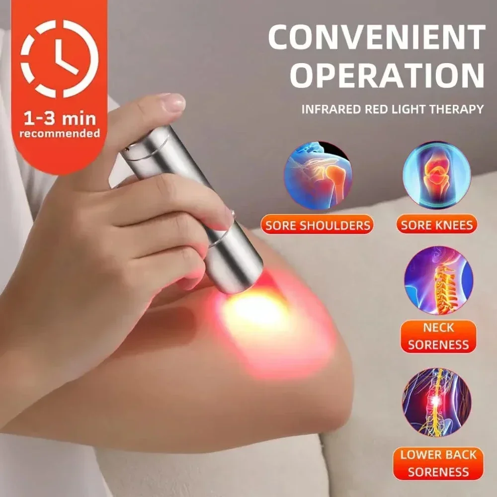 Premium Handheld Red Light Therapy Torch – Deep Tissue Pain Relief, Muscle Recovery & Skin Rejuvenation