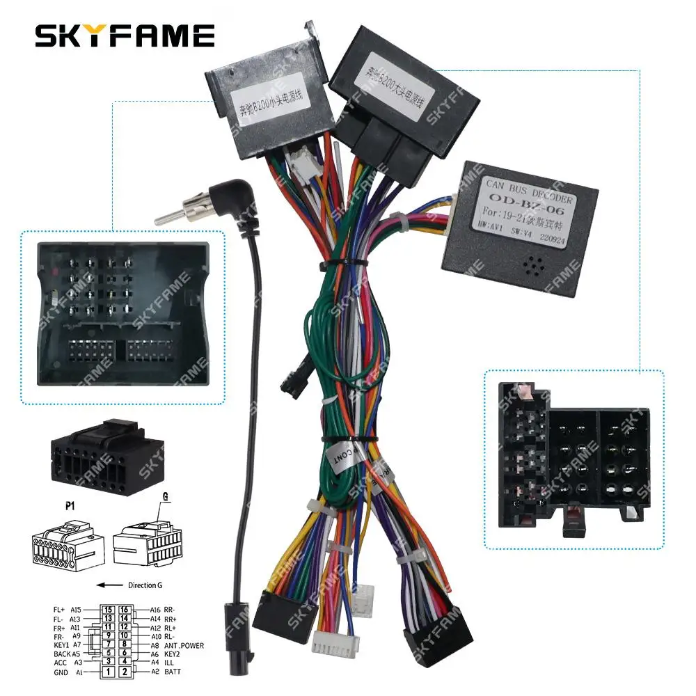 SKYFAME ڵ ̾ ϳ׽ , Canbus ڽ ڴ, ȵ̵   ̺,   W907 910