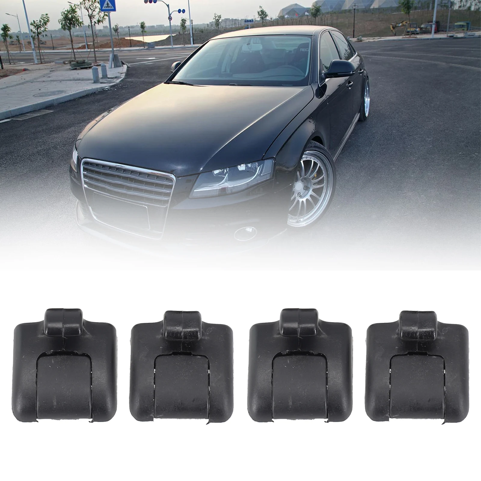 

ОО: 8E0861337 4 шт. зажимы для задней двери окна на шторке набор крючков зажим для задней занавески комплект зажимов для фотоэлементов A4Q 2001-2008 RS4 2006-2008